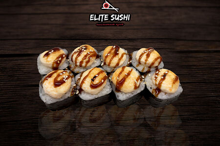 Запеченный ролл с крабом