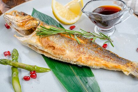 Сибас жареный