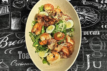 Салат Креветки-бекон