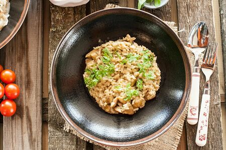 Ризотто с белыми грибами