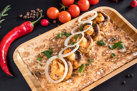 Грибы на мангале