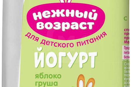 Нежный возраст Йогурт питьевой Яблоко/Груша 1,5%