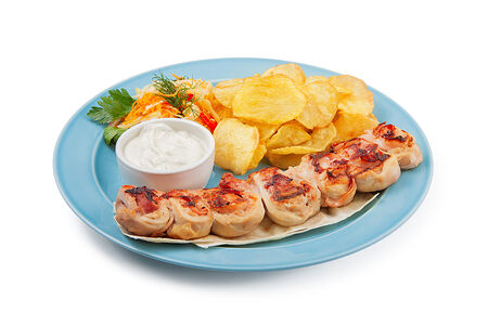 Цыпленок в беконе