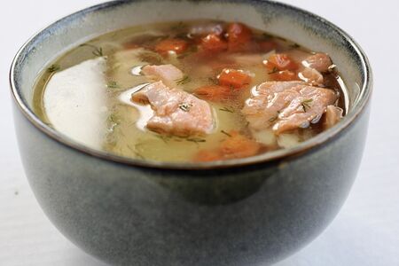 Суп Уха с лососем