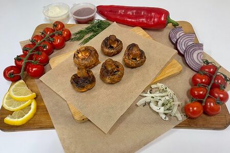 Грибы на углях