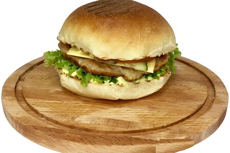 Гамбургер с куриной котлетой