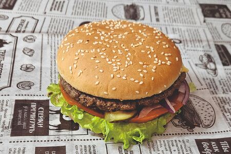 Бургер с говядиной