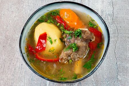 Шурпа с говядиной