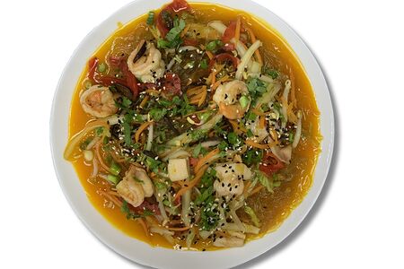 Стеклянная лапша Мьен с овощами