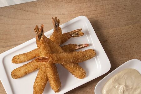 Креветки в кляре