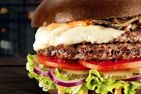 Бургер Грибной двойной