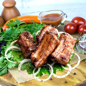 Шашлык из свиных ребрышек