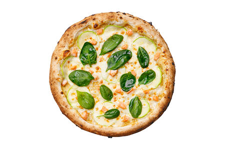 Пицца с лососем