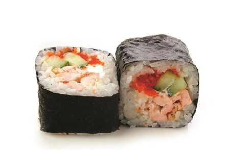 Ролл с лососем и сыром