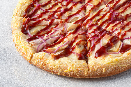 Пицца Чикен Барбекю 25 см на толстом с сыром