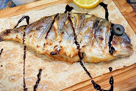 Дорадо на гриле