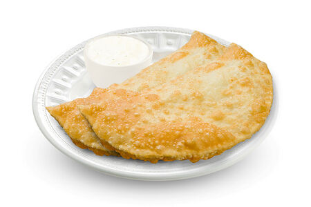 Чебуреки с лососем