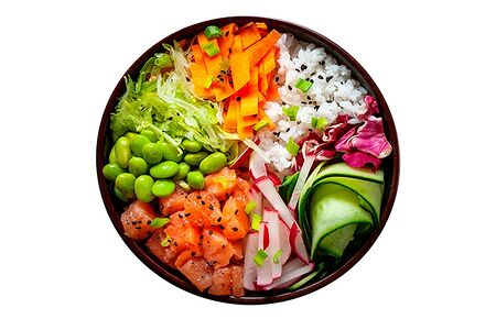 Боул с лососем