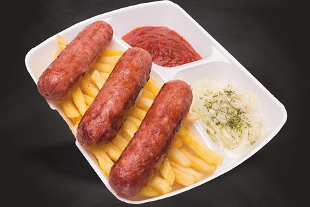 Колбаски на гриле