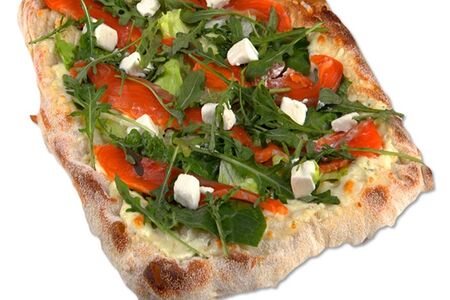 Римская пицца Лосось и руккола