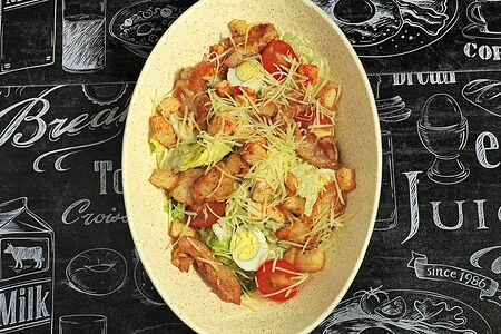 Салат Цезарь с курицей