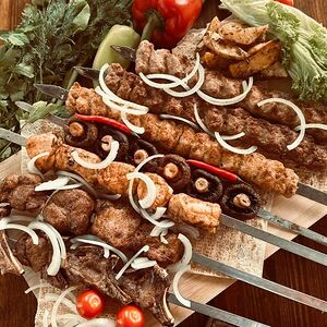 Мега ассорти блюд на углях