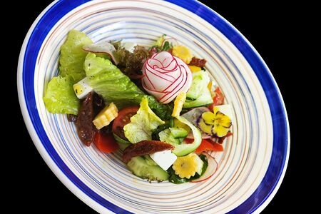 Салат Греческий с печеным перцем