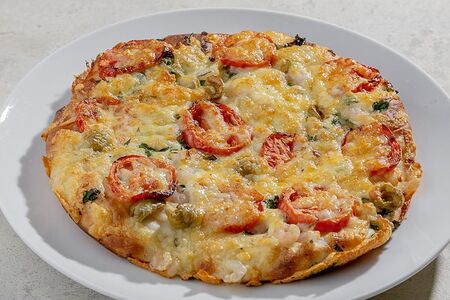 Пицца с креветками