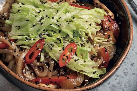 Удон с курицей