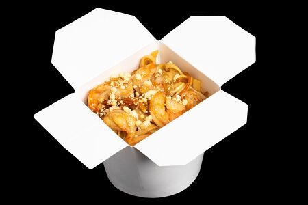 Удон с креветками