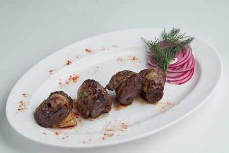 Шашлык из бараньей печени