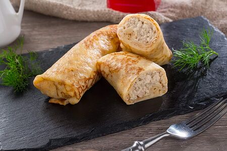 Блин с курицей