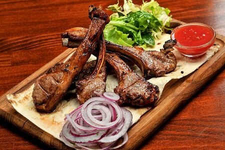 Шашлык из бараньей корейки
