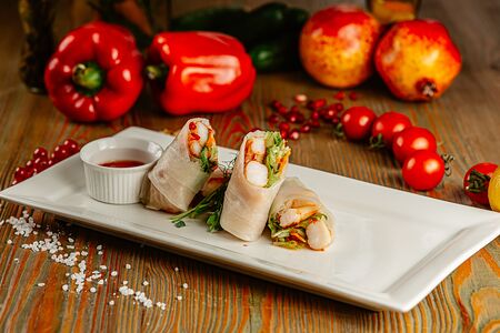 Спринг-ролл с креветкой