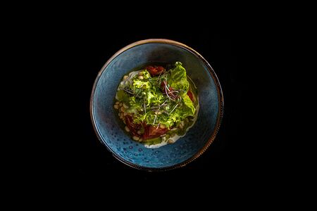 Страчателла с печеным перцем и бакинскими томатами