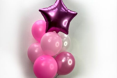 Набор шаров в розовом стиле