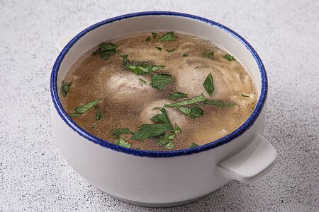 Куриная лапша с фрикадельками