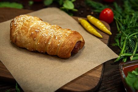 Сосиска в тесте запеченная