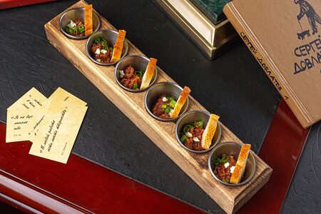 Закуска с тартаром из говядины