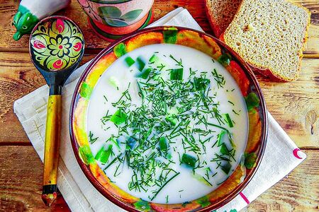 Окрошка на кефире