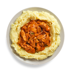 Чахохбили из курицы с пюре