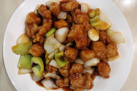 Жареные баклажаны со свининой