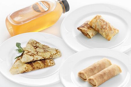 Сет из шести блинчиков и напитка