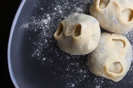 Манты с телятиной