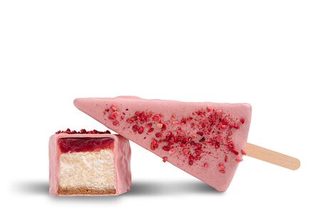 Чизкейк малиновый в белом шоколаде