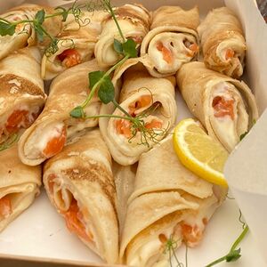 Блинчики с сёмгой