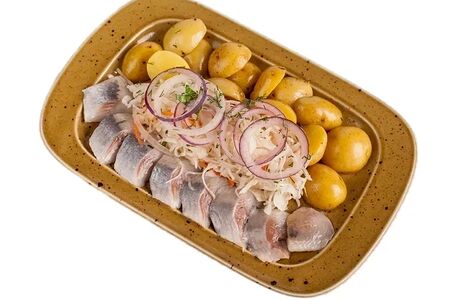 Селедка с картофелем