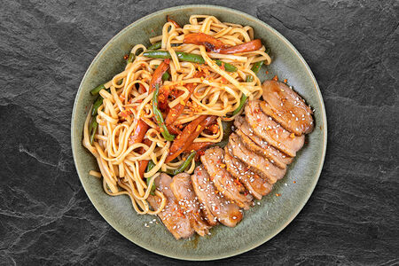 Утка по-японски в соусе терияки