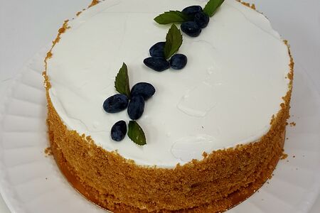 Торт медовый со сметанным кремом