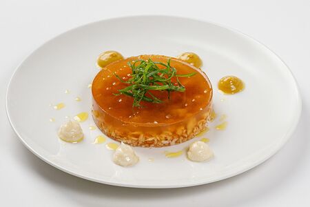 Холодец с крабом и креветками